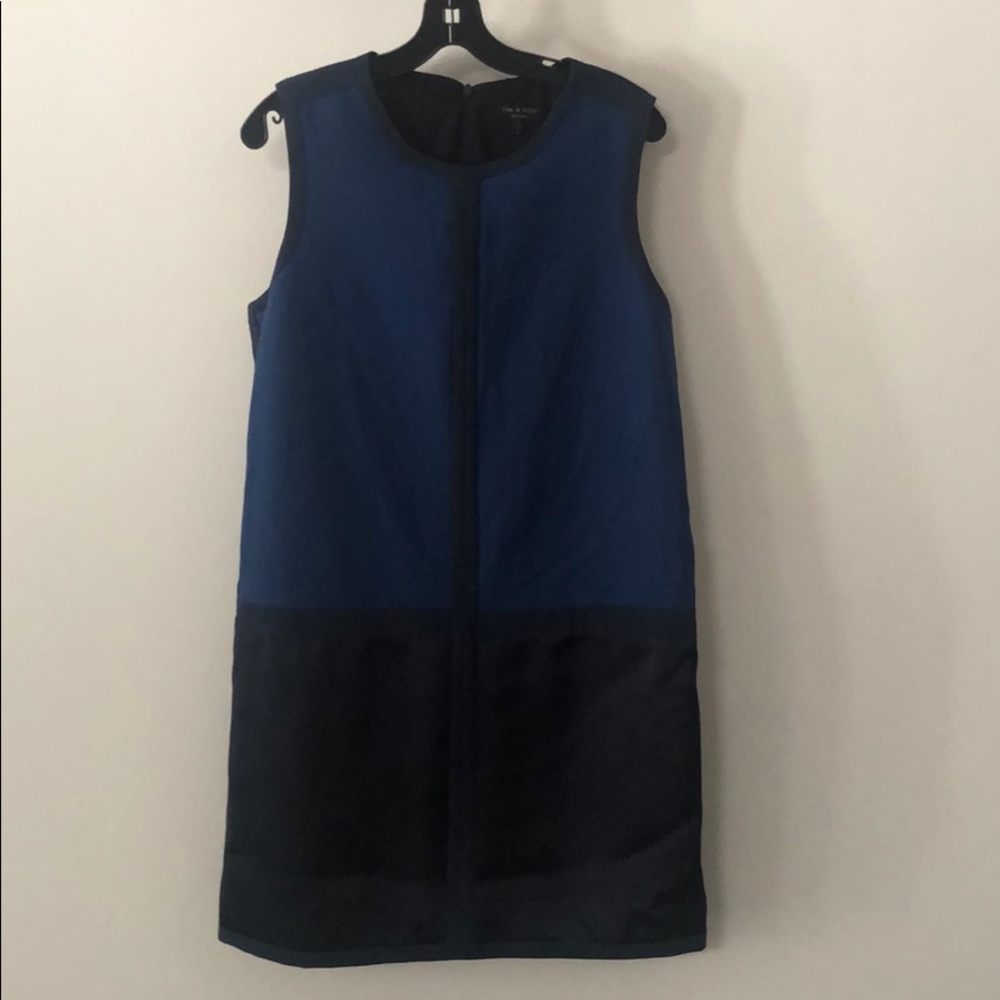 Rag & Bone Mod Dress - Navy and blue